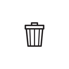 trash can icon vector design template