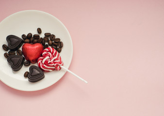 heart shaped chocolate cake