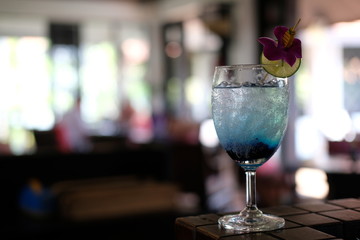 glasses of cocktails on table