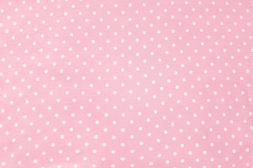 Polka dot fabric background and texture