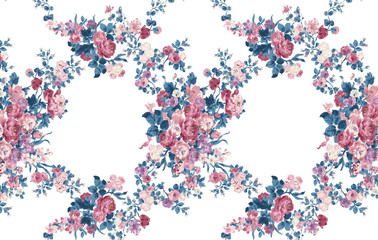 Computer drawn flower illustration，Watercolor flowers.Flowers Watercolor illustration.Manual composition.Big Set watercolor elements.