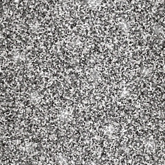Silver glitter texture. Metallic shiny seamless pattern. Luxury abstract design element for print, decor, fabric, textile, wrapping paper, background, wallpaper. Vector illustration