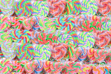 Colorful lollipop. Avlot of colorful candy. Background of candy