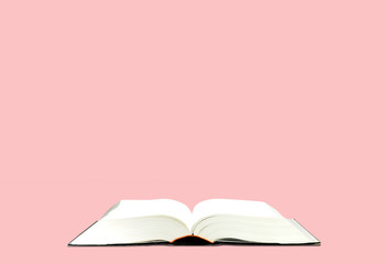 open book with blank pages