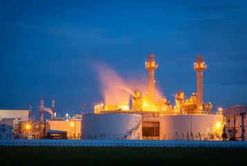 Power plant for Industrial Estate at night