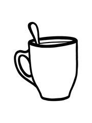 DRAWN SKETCH OF A COFFEE MUG