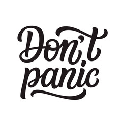 Don't panic  lettering