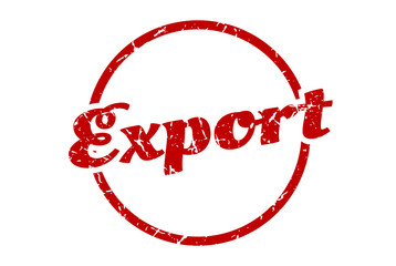 export sign. export round vintage grunge stamp. export