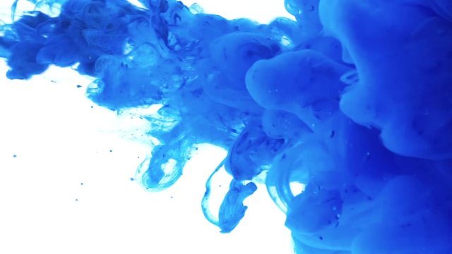 Explosion of blue color.
