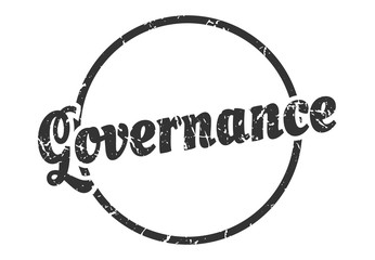 governance sign. governance round vintage grunge stamp. governance