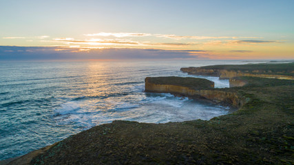 Beautiful coastal sunset in Victoria, Australia