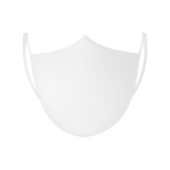 Medical protective face mouth mask. Anti-Coronavirus, anti-Influenza, virus safety mask. Vector illustration