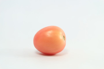 organic tomato on white background