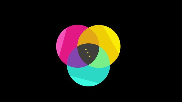 Colored graphic object that rotates clockwise in the center, varying in size, on a background with a hypnotic, psychedelic and stroboscopic effect, in 16: 9 video format.
