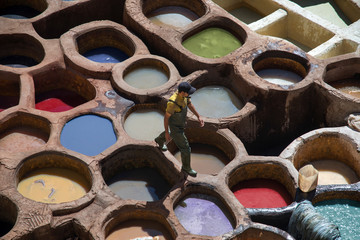 Fez Leather Tannery in Morocco