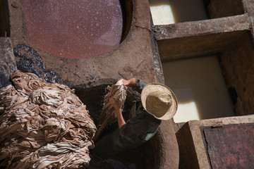 Fez Leather Tannery in Morocco