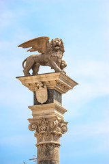 Udine, Italy. View of piazza della Liberta (square of Liberty) in Udine.