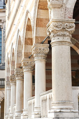 Obraz premium Udine, Italy. View of piazza della Liberta (square of Liberty) in Udine.