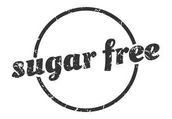 sugar free sign. sugar free round vintage grunge stamp. sugar free