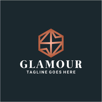 Glamour Logo design vector template with Luxury Concept style. jewelry icon for store Company And Business.