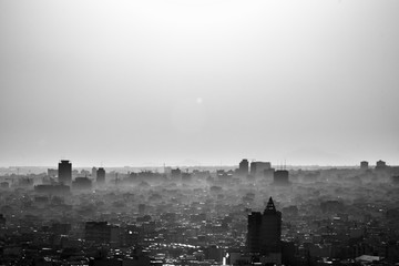 Fototapeta premium Tehran-Iran cityscape at sunset.