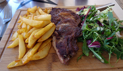 entrecôte patates