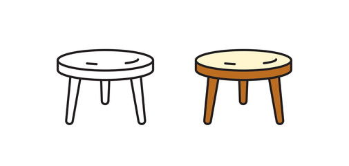 Chandelier linear icon. Simple pictogram. Vector illustration isolated on a white background.