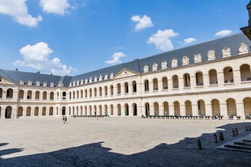 Fototapeta na wymiar The Cour d'honneur of Les Invalides, Paris