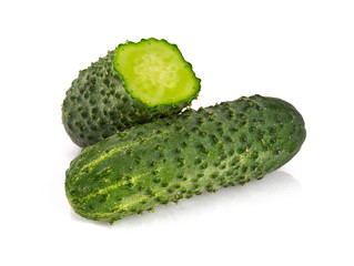 cucumbers isolated on white