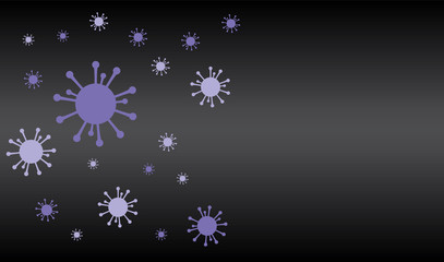 蔓延するウイルスのイメージ spreading virus concept image