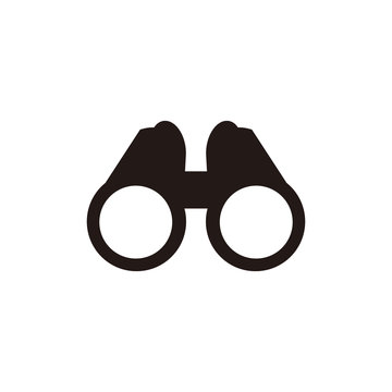 Binoculars icon vector illustration sign
