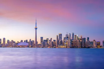 Tuinposter Toronto city Skyline at sunset Canada © f11photo