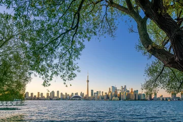 Cercles muraux Toronto Toronto city Skyline at sunset Canada