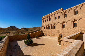 Artuklu, Mardin / Turkey June 10, 2018. Deyrulzafaran Monastery and Syriac Orthodox patriarchat (...
