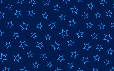 Blue Background With Star Light