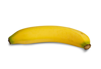 Cavendish Banana on white background. (clipping path)