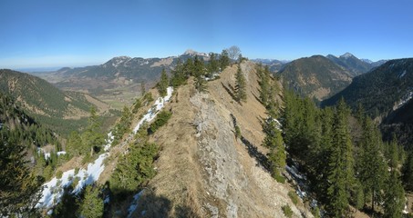 Panorama am Heuberggrat