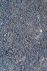 Rough surface of asphalt, gray grain road asphalt, touch surface, top view