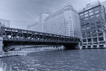 Chicago and its bridges connecting the city