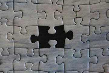 Missing piece in jigsaw puzzle - Concept of Recruitment, Resourcing and Hiring to find the right...