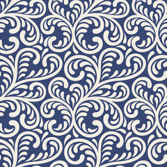 Seamless abstract floral pattern. Stylish abstract background