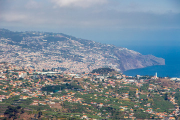 Special madeira landscape houses sea south coast camara de lobos