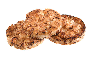 dry bread isolated on white background