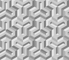Seamless geometric pattern in op art design