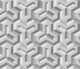 Seamless geometric pattern in op art design