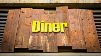 Street Sign to Diner