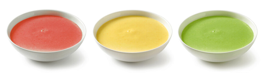 bowl of vegetable cream soup