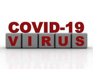 3d render Corona virus disease COVID-19. Microscopic view of a infectious virus