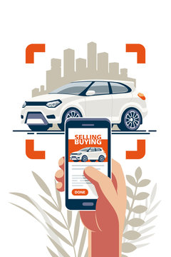 Buying and selling transport online via the internet using a mobile app. Take a photo and put an announcement on the site.