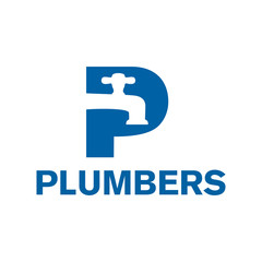 Vector logo of plumbing and water supply company